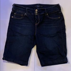 Torrid High-Rise Dark Wash Denim Shorts